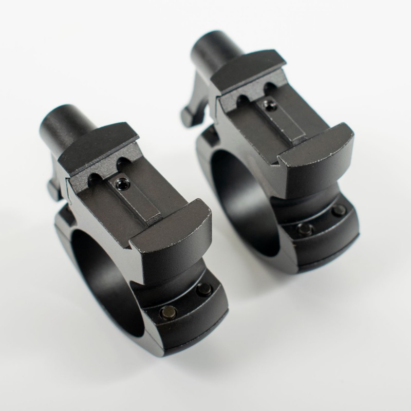 A378 Colliers en acier 25 MM pour rail Weaver/Picatinny à profil bas