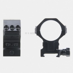 XASR-3040 Colliers X-ACCU 30mm pour Rail Picatinny