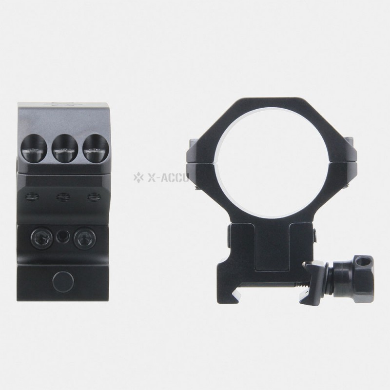 XASR-3040 Colliers X-ACCU 30mm pour Rail Picatinny