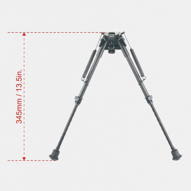 RSCFS-09 Bipied à Ressort Swivel en Fibre de Carbone 9-13.5