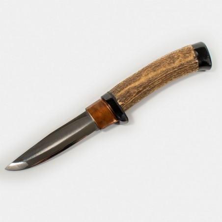 SD019 Couteau de Chasse Artisanal avec Manche Corne