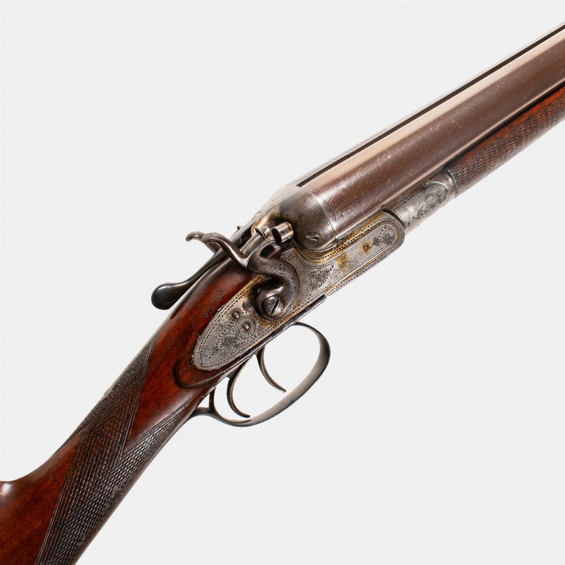 A1457 Fusil à chiens WM. Haines Cal. 12