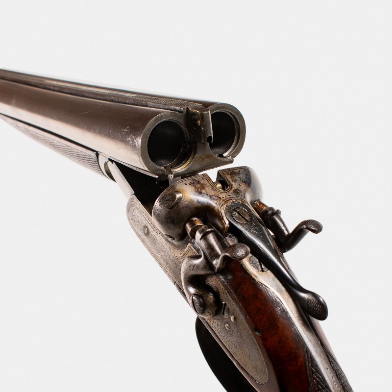 A1457 Fusil à chiens WM. Haines Cal. 12