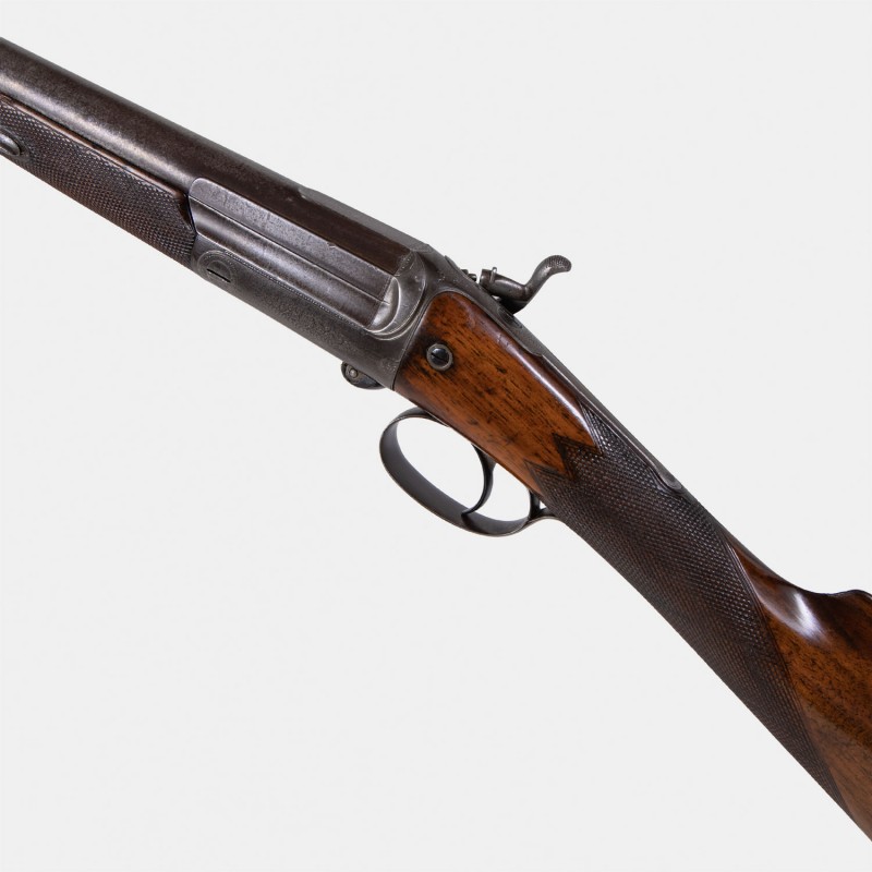 A1726 Fusil mono-coup E. Woods, London Cal. 20 x 70
