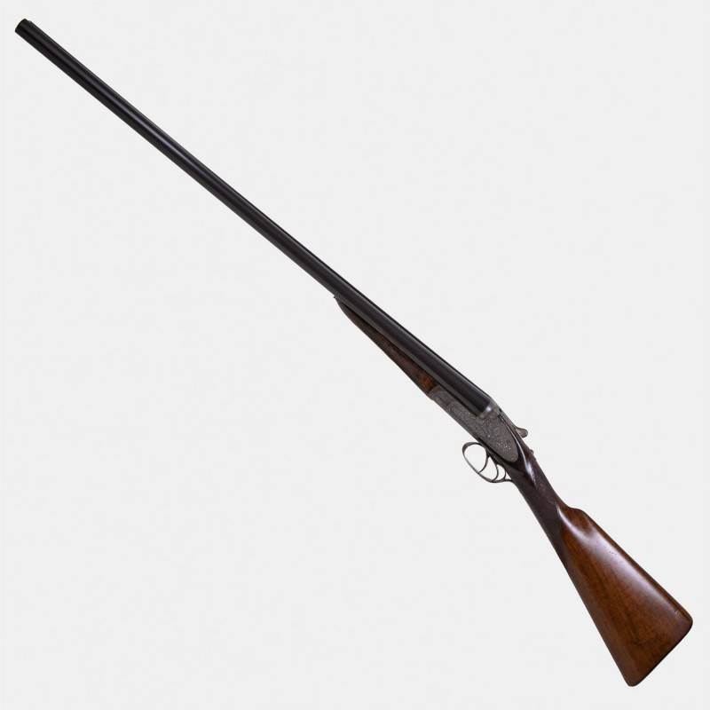 A1739 Fusil à platines G. Gibbs 1895 Cal. 12 x 65
