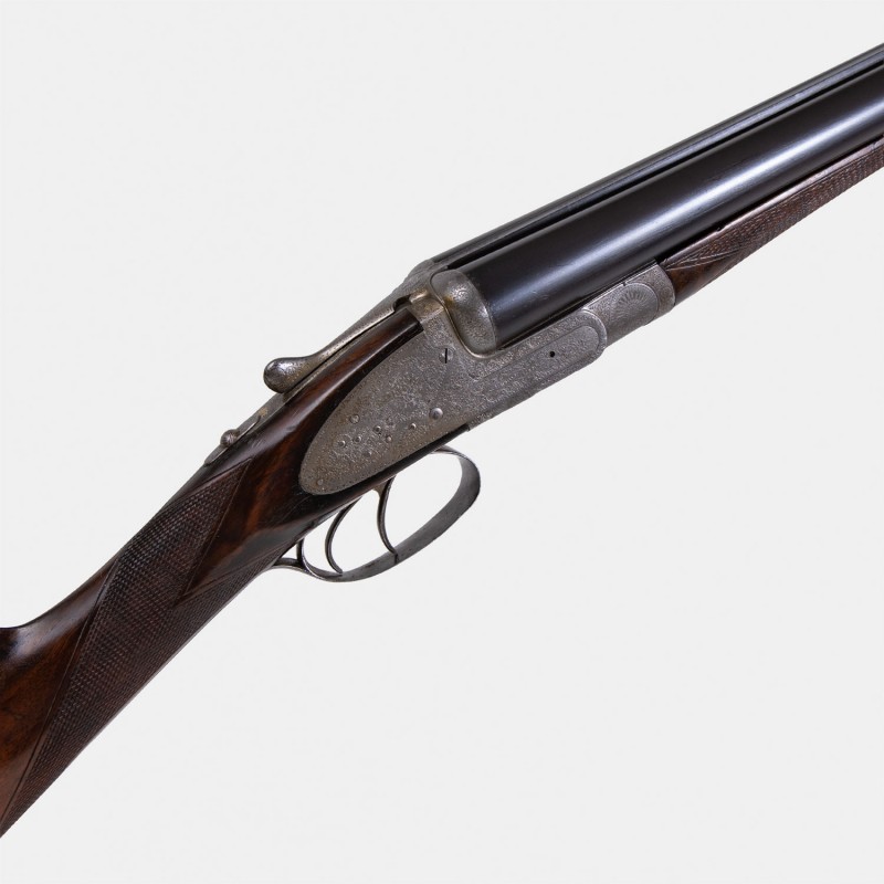 A1739 Fusil à platines G. Gibbs 1895 Cal. 12 x 65