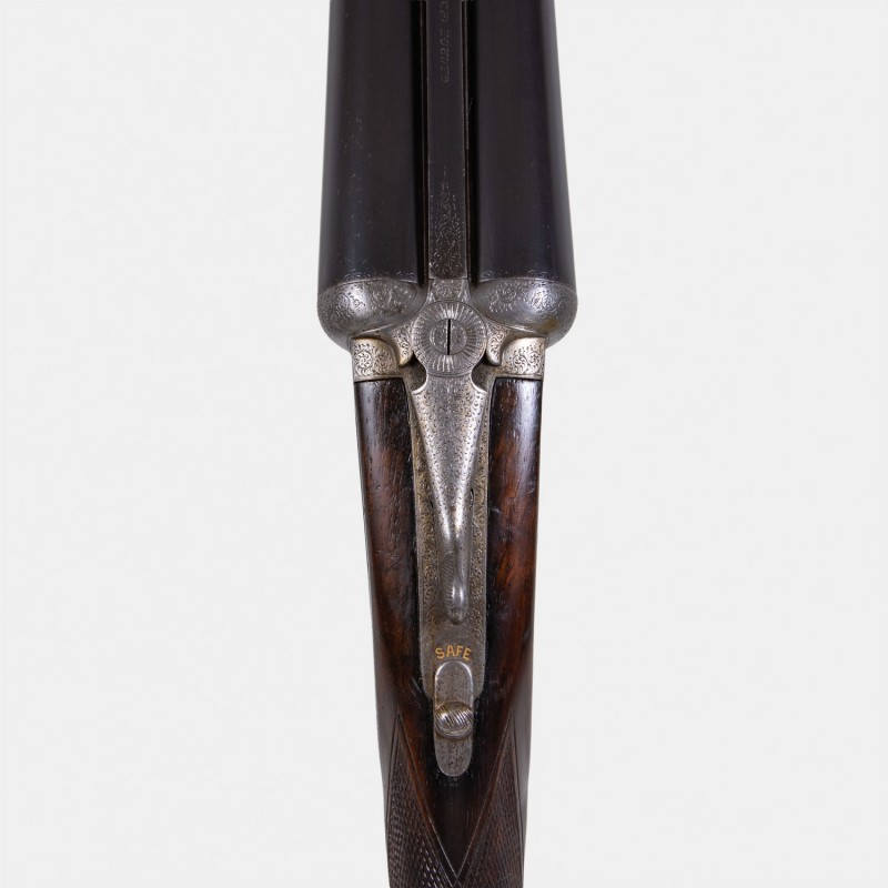 A1739 Fusil à platines G. Gibbs 1895 Cal. 12 x 65