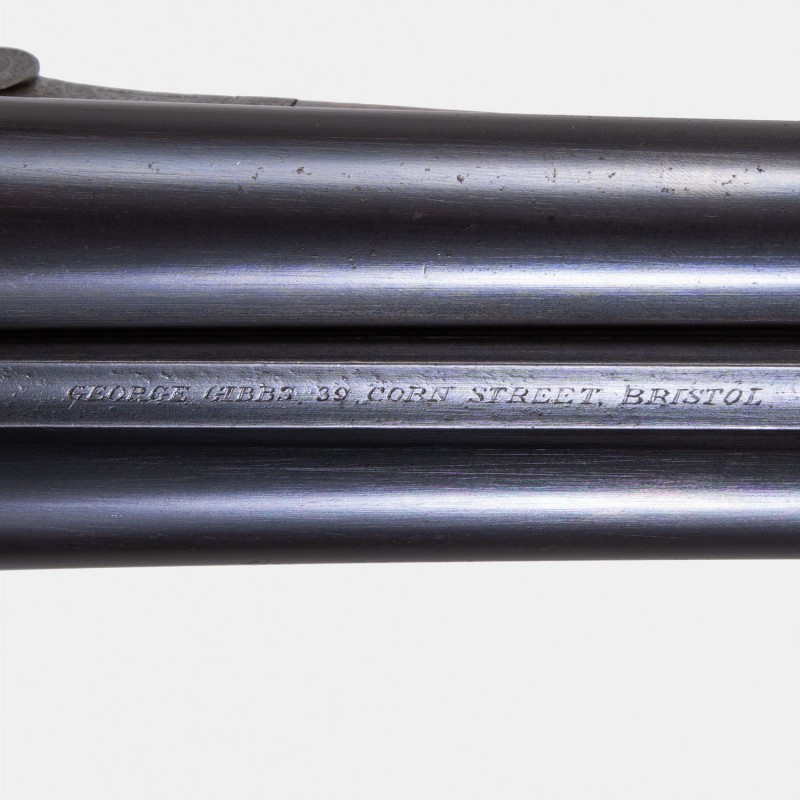 A1739 Fusil à platines G. Gibbs 1895 Cal. 12 x 65