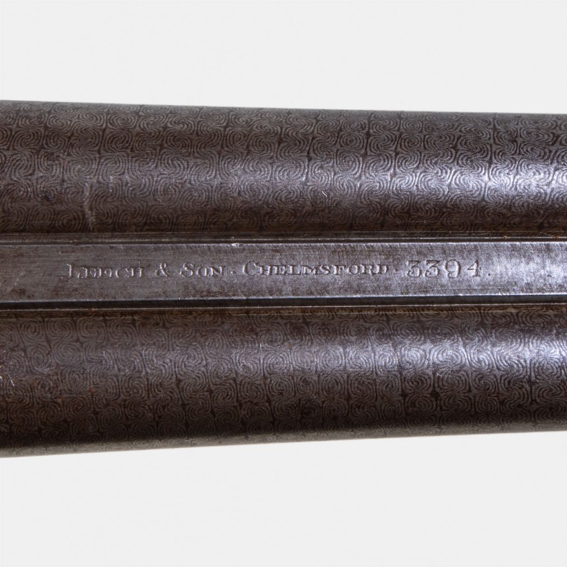 A1802 Fusil à platines Leech & Son de 1895 Cal. 12 x 65