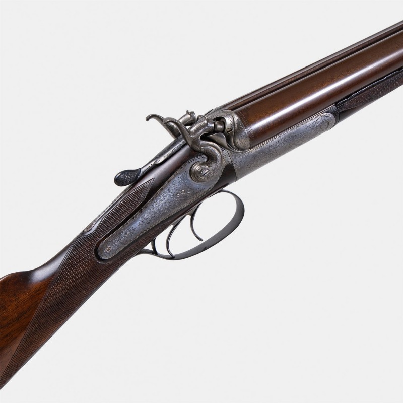 A1747 Très beau fusil J. Thomas Model 1880 Cal. 12 x 65