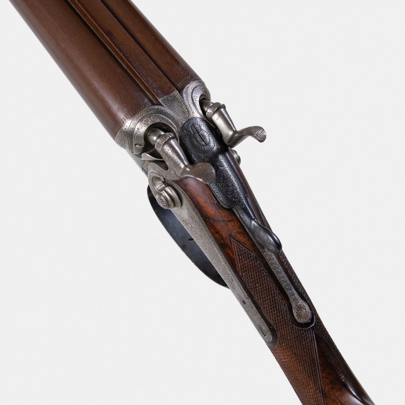 A1747 Très beau fusil J. Thomas Model 1880 Cal. 12 x 65