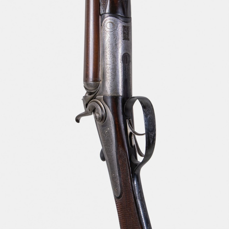 A1747 Très beau fusil J. Thomas Model 1880 Cal. 12 x 65