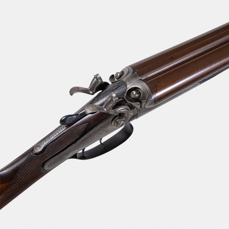 A1747 Très beau fusil J. Thomas Model 1880 Cal. 12 x 65