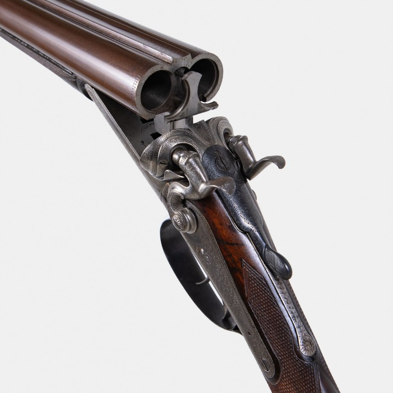 A1747 Très beau fusil J. Thomas Model 1880 Cal. 12 x 65
