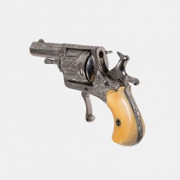 A1508B Beau Petit Révolver Gravé Belge Cal. 320