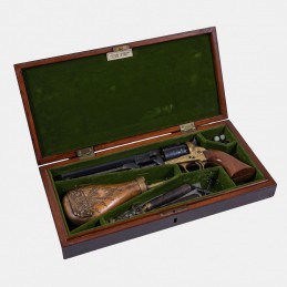 A1811 Revolver Pietta 1851 Navy Gravé Cal. .44 en Coffret