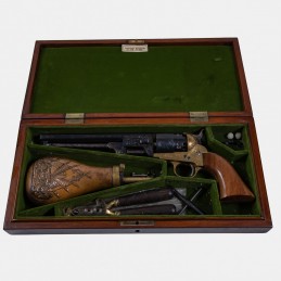 A1811 Revolver Pietta 1851 Navy Gravé Cal. .44 en Coffret