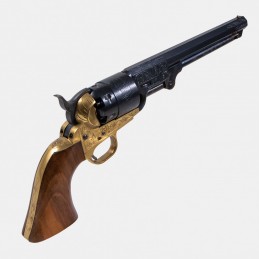 A1811 Revolver Pietta 1851 Navy Gravé Cal. .44 en Coffret