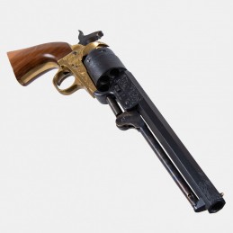 A1811 Revolver Pietta 1851 Navy Gravé Cal. .44 en Coffret
