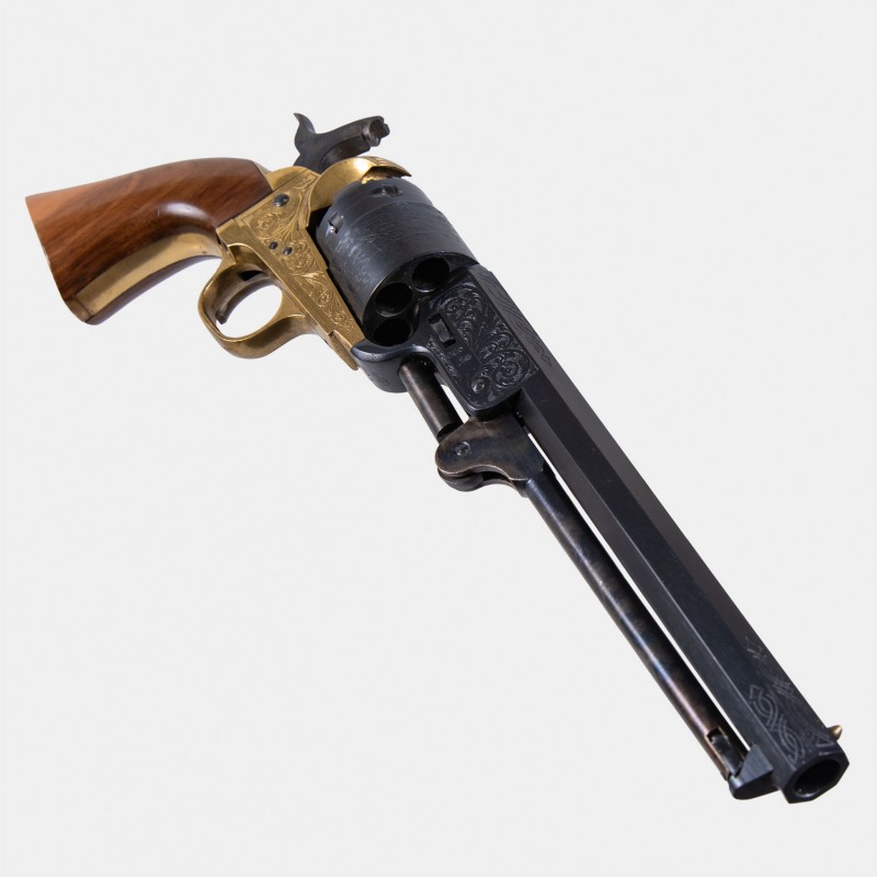 A1811 Revolver Pietta 1851 Navy Gravé Cal. .44 en Coffret